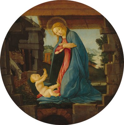 The Virgin Adoring the Child by Sandro Botticelli